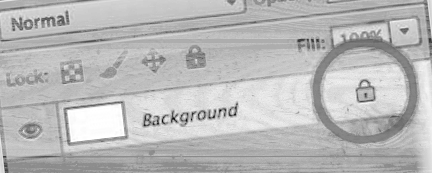 Photoshop: Lås baggrundslaget op